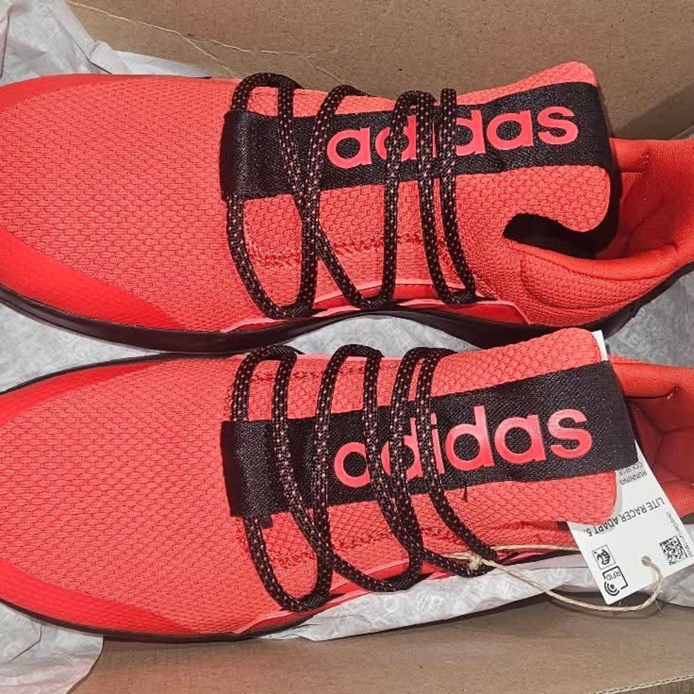 Adidas Bold Red Athletic Shoes
